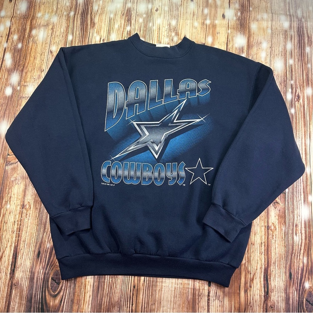 Vintage Dallas Cowboys Sweatshirt 1995 NFL Pullover Crewneck Size XL USA - Picture 16 of 16